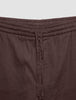 Refined Linen Pants Dark Brown