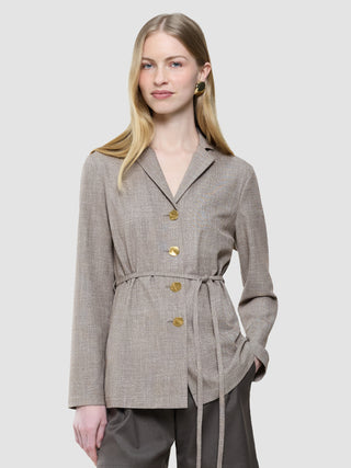 Women Rhea Shirt Golden Beige Melange