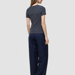 Women Rib T-shirt Dark Grey Melange