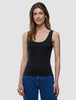 Rib Tank Top Black