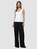 Rib Tank Top White