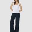 Rib Tank Top White