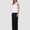 Rib Tank Top White