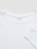 Women Rib T-Shirt Long Sleeve White