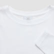 Women Rib T-Shirt Long Sleeve White
