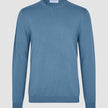 Seamless Core Knit Crewneck Blue Tide