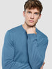 Seamless Core Knit Crewneck Blue Tide