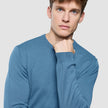 Seamless Core Knit Crewneck Blue Tide
