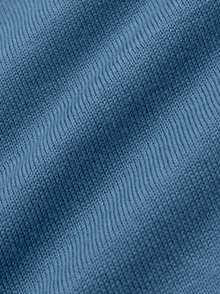 Seamless Core Knit Crewneck Blue Tide