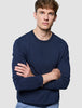 Seamless Core Knit Crewneck Dark Navy