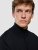 Seamless Core Knit Half Zip Black