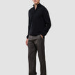 Seamless Core Knit Half Zip Black