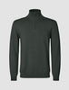 Seamless Core Knit Half Zip Green Night