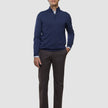 Seamless Core Knit Half Zip Dark Navy