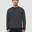 Seamless Premium Merino Knit Crewneck Charcoal Grey