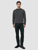 Seamless Premium Merino Knit Crewneck Charcoal Grey