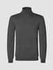 Seamless Premium Merino Knit Turtleneck Charcoal Grey