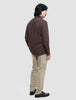 Seersucker Casual Shirt Dark Brown