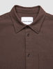 Seersucker Casual Shirt Dark Brown