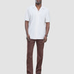 Seersucker Short Sleeve Shirt Cream Stripes