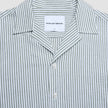 Seersucker Short Sleeve Shirt Green Stripes