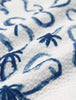 Seersucker Short Sleeve Shirt Navy Palms