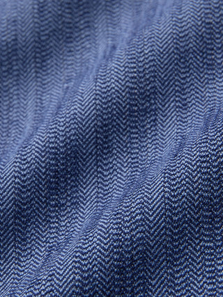 Women Serene Pants Wide Ombre Blue Herringbone