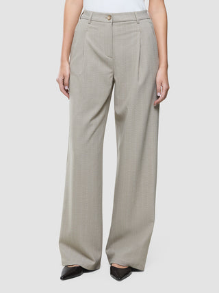Women Serene Pants Wide Burnt Sugar Herringbone
