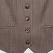 Women Serene Short Vest Brown Stone Herringbone