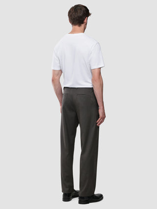 Siena Pants Relaxed Fit Herringbone Dark Brown