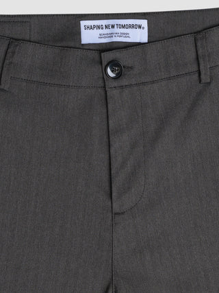 Siena Pants Relaxed Fit Herringbone Dark Brown