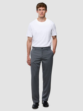 Siena Pants Relaxed Fit Herringbone Grey