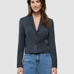 Women Skye Short Blazer Charcoal Melange