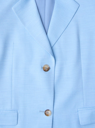 Women Skye Short Sleeved Blazer Blue Haze