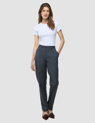 Women Skye Pants Tapered Charcoal Melange