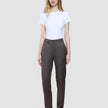 Women Skye Pants Tapered Dark Chestnut Melange