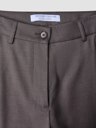 Women Skye Pants Tapered Dark Chestnut Melange