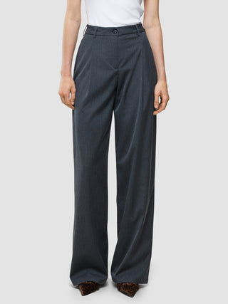 Women's Skye Pants Wide Charcoal Melange