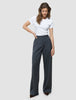 Women's Skye Pants Wide Charcoal Melange