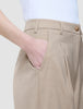 Women's Skye Pants Wide Sandy Beige Melange