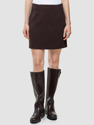 Sorae Set Espresso Short Jacket and Short Skirt