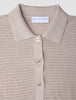 Women Structured Polo Sandy Beige