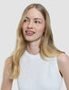 Women's Structured Knit Top Off White