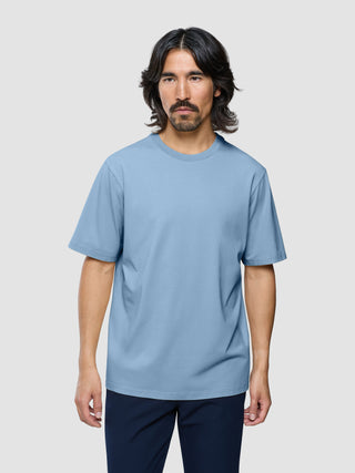 Supima T-Shirt Box Fit Rainy Blue