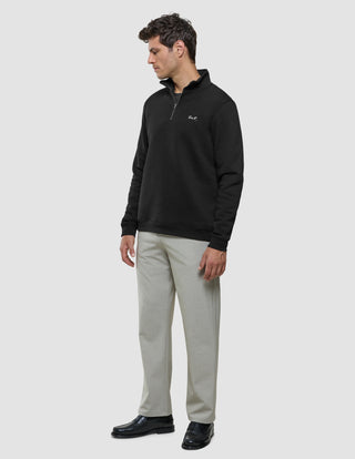 Sweat Half Zip Black