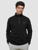 Sweat Half Zip Black