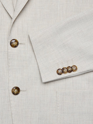 Tech Linen Blazer Sandshell