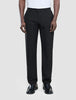 Tech Linen Elastic Pants Black