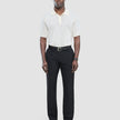 Tech Linen Elastic Pants Black