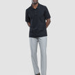 Tech Linen Elastic Pants Charcoal